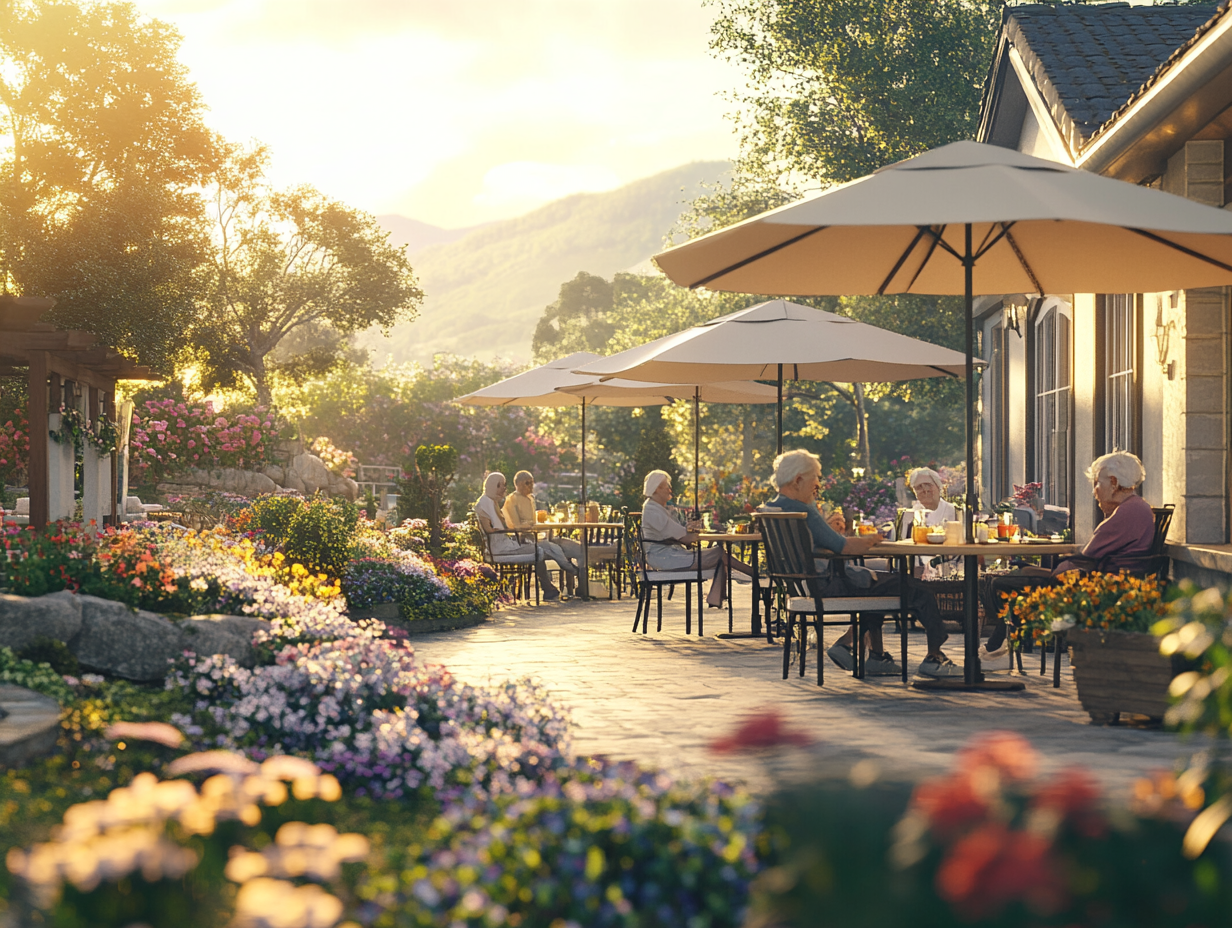 Illustration for the article: Retirement Villages of the Future? 4 Ways Aged Care Is Evolving